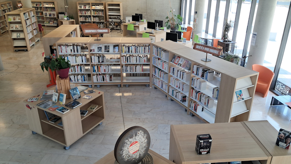 rayonnages de livres